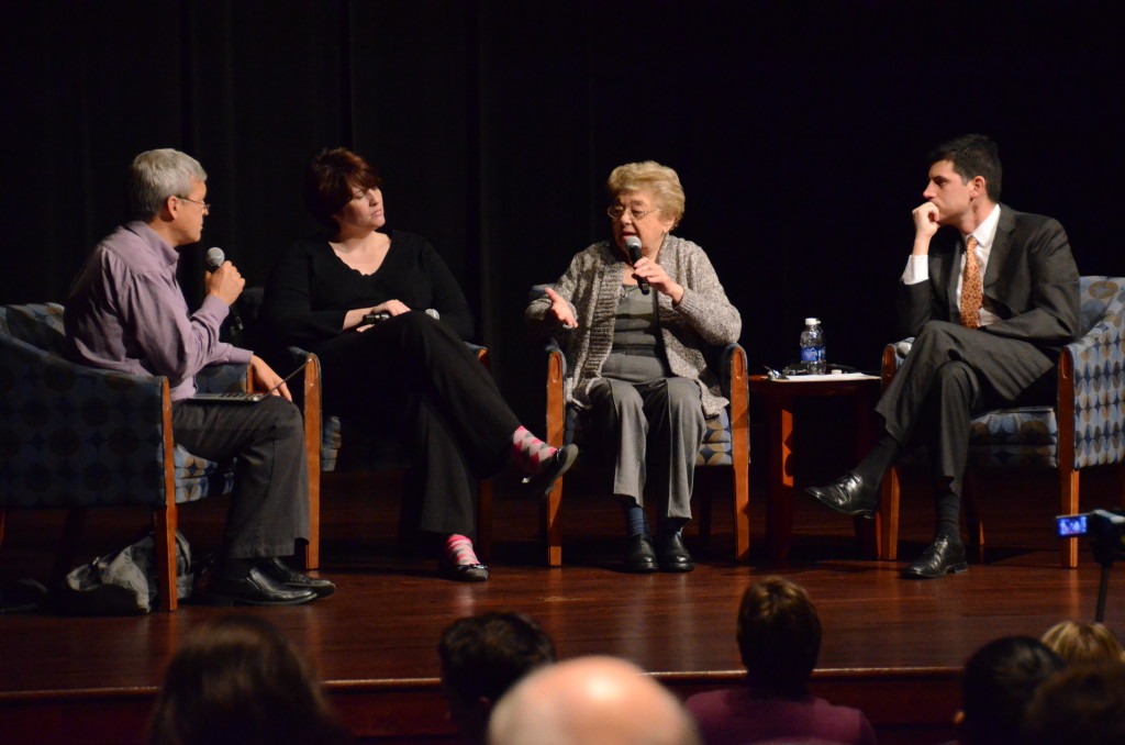 Magda Brown participates in "Remembering Kristallnacht" panel at Aurora University